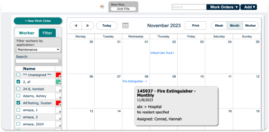 Screenshot of TheWorxHub can help you schedule and automate preventive maintenance to ensure continuous safety and compliance