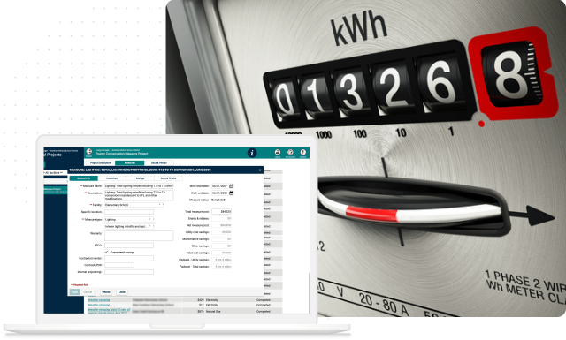 Screenshot of how Energy Manager can automate your utility processes and helps you reduce usage, save money and optimize your operations