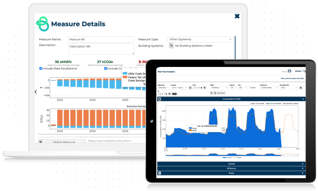 Screenshots of how Stream can automate data entry and validation allowing you to focus your time and resources on more strategic energy management tasks