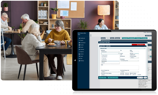 Screenshots of TheWorxHub can improve efficiency and streamline their communications to cross-community teams and residents with an intuitive facility management solution